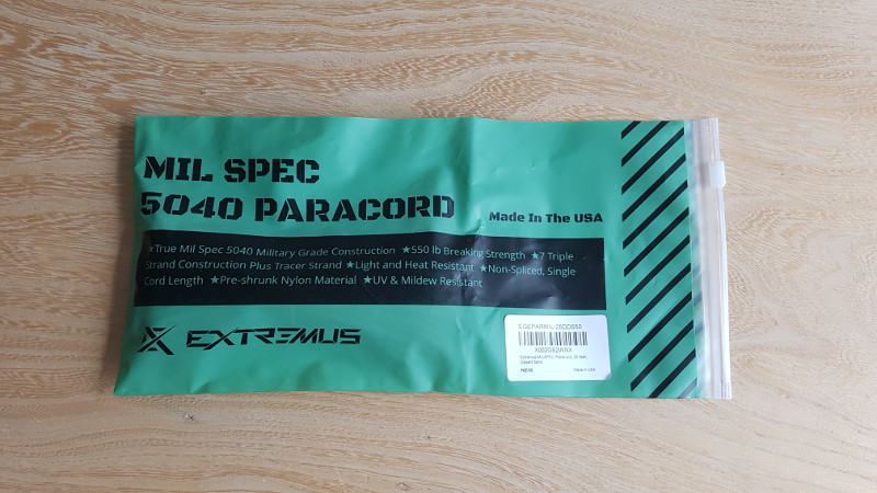 Extremus True Mil Spec 5040 Paracord 25ft - Sand