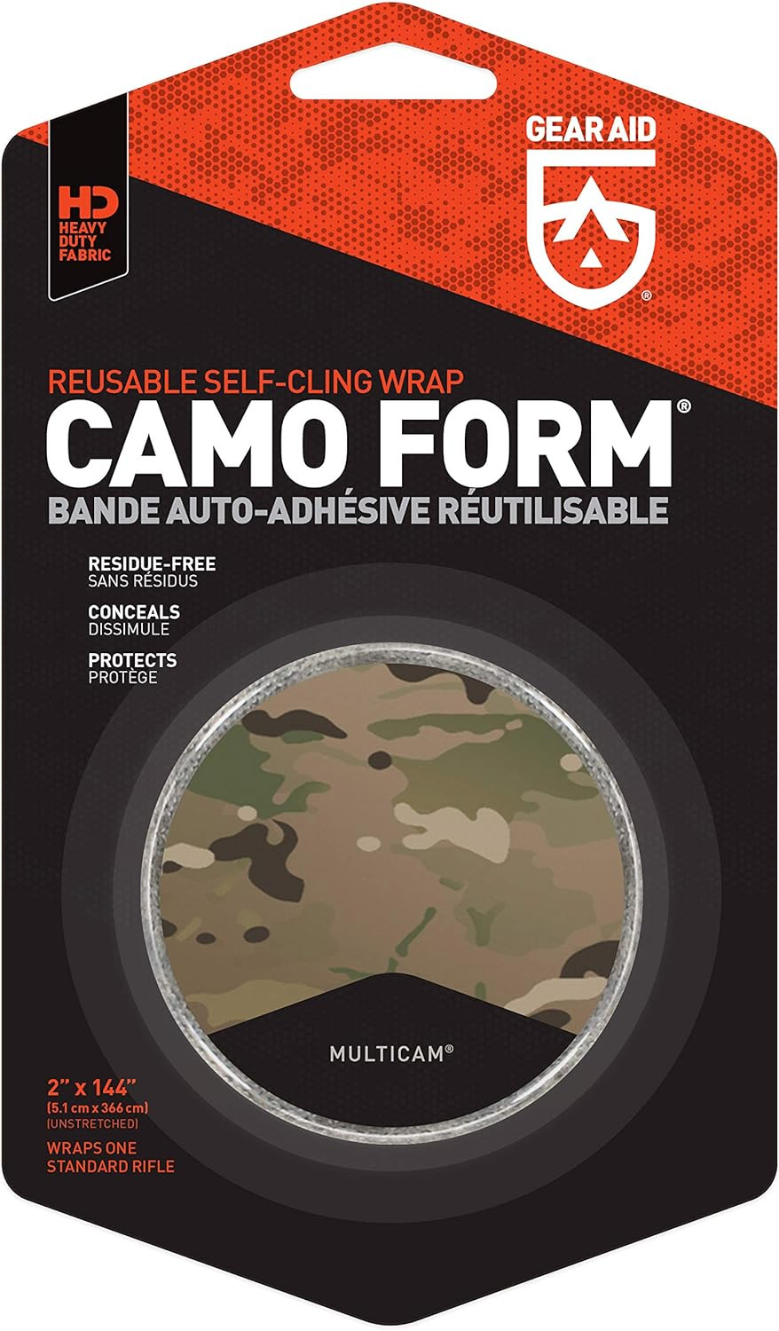 GEAR AID Camo Form Self-Cling Wrap - Multicam