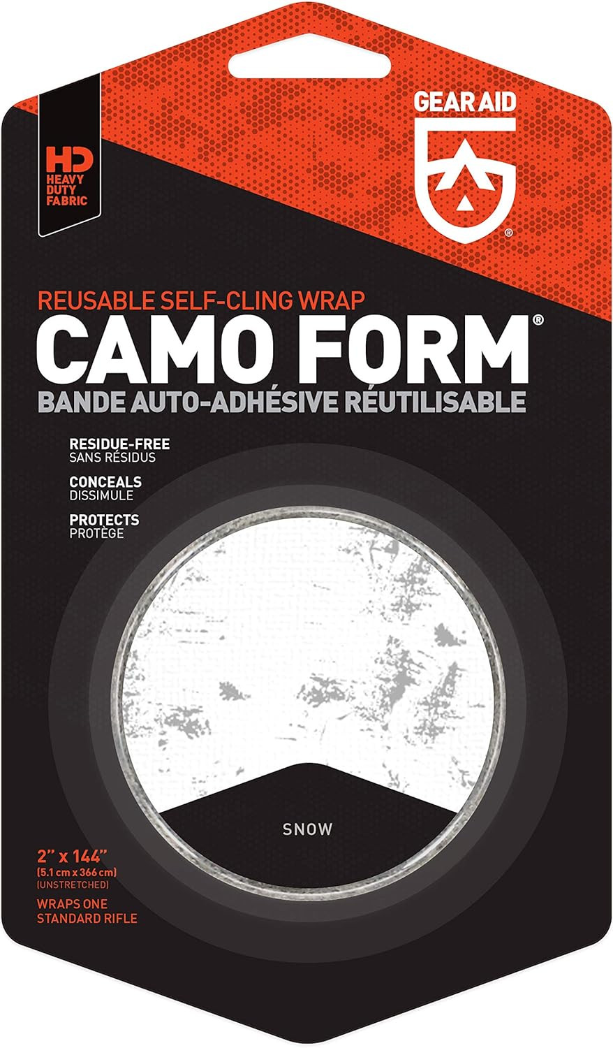 GEAR AID Camo Form Self-Cling Wrap - Snow